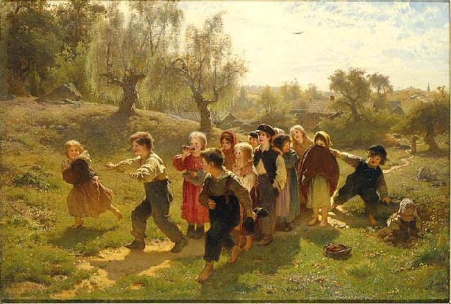 august malmstrom The Game Spain oil painting art
